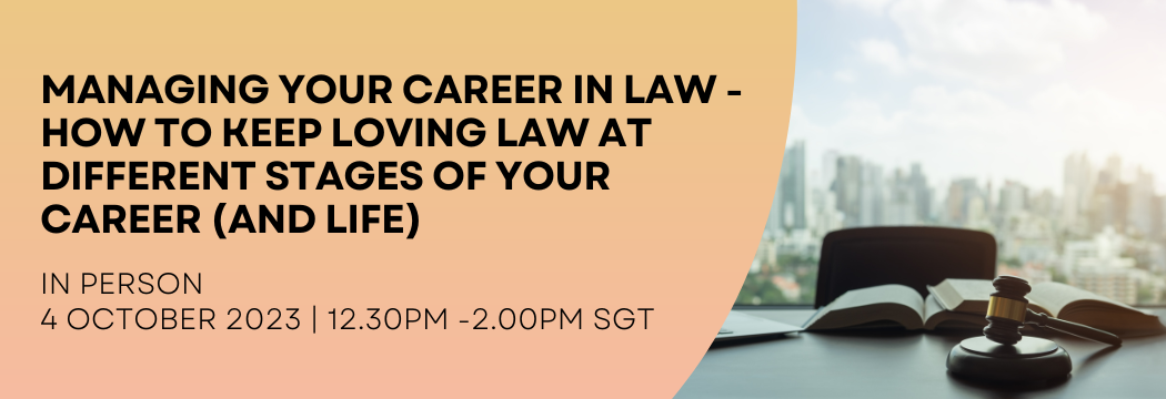 Managing your career in law